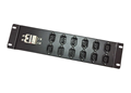 Thanh nguồn PDU 12 ổ cắm C13 (02 hàng ngang), có MCB 2P 32A UNI-50007 Unilink