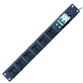 Thanh nguồn PDU 6 ổ cắm 3 chấu đa năng công suất 20A, MCB 2P 32A lắp rack THC-PD