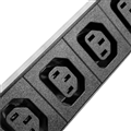 Thanh nguồn PDU 8 cổng (4 C19-4C13) 30A Unilink 50041 cao cấp