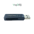 VegGieg V-C202 Đầu đọc thẻ USB2.0 2 trong 1 SD+TF cao cấp