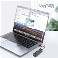 VegGieg V-C303 Bộ Chia USB2.0 ra 3 cổng USB2.0 + Đầu Đọc Thẻ (SD+TF 2 TRONG 1) c