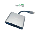 VegGieg V-TC03 HUB chuyển đổi Type-c sang HDMI/USB3.0/PD 3 in 1 chính hãng