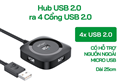 VegGieg V-U2406 Bộ Chia/ Hub USB 2.0 ra 4 Cổng USB 2.0 cao cấp