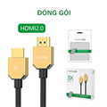 VH505 Cáp HDMI 2.1 8K60Hz Veggieg, sợi đồng, đầu nối mạ vàng, 3M