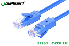 11202 Dây mạng LAN Ethernet CAT6 1000Mbps UGREEN - xanh Blue 2M