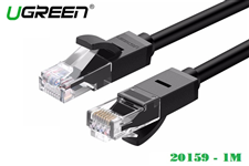 20159 Dây mạng LAN Ethernet CAT6 1000Mbps UGREEN - màu Đen 1M