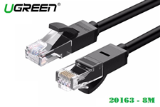20163 Dây mạng LAN Ethernet CAT6 1000Mbps UGREEN - màu Đen 8M