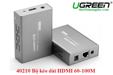 40210 Bộ kéo dài HDMI qua LAN, Ugreen, 60-100M