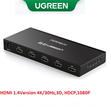 Bộ chia cổng HDMI 1 ra 4 hỗ trợ 4K/30Hz,3D, HDCP,1080P Chính hãng Ugreen 40202EU Cao cấp