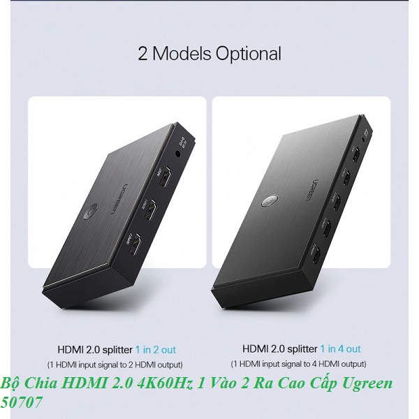 Bộ Chia HDMI 2.0 4K60Hz 1 ra 4 Cao Cấp Ugreen 50708