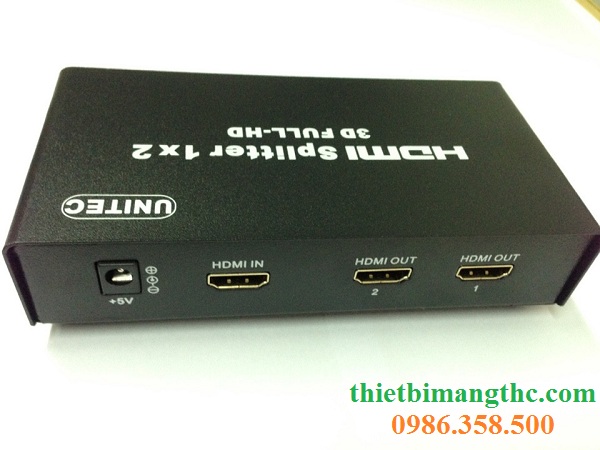 Bộ chia HDMI 2 cổng Y-C1002 Unitec