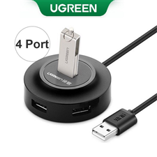 Bộ chia Hub UGREEN USB 2.0 Hub 4 Ports 50cm 30254 (Black) cao cấp