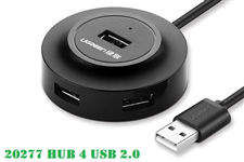 20277 Hub USB 2.0 4 cổng Ugreen, đen