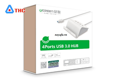 Bộ chia USB 3.0 4 cổng hỗ trợ nguồn 5V/3A Ugreen UG-20279