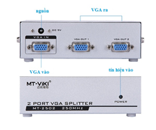 Bộ chia vga 1 ra 2 loại 250 Mhz MT VIKI