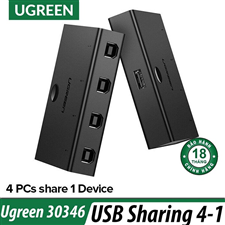 Bộ chuyển 4 máy tính dùng 1 máy in cổng USB 2.0 Ugreen 30346 cao cấp