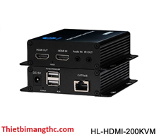 Bộ chuyển đổi HDMI sang Lan 200M KVM cổng USB Holink HL-H20iF cao cấp
