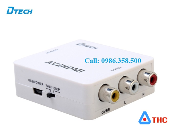 Bộ chuyển đổi HDMI to AV (Dtech), HDMI2AV