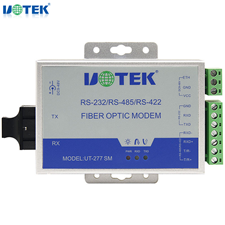Bộ chuyển đổi nối tiếp sang cáp quang RS232/485/422 sang cáp quang SC single mode UOTEK UT-277SM-SC