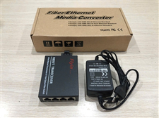 Bộ chuyển đổi quang điện 1 cổng quang sang 4 cổng Lan 100/1000Mbps single mode FLY-1F4TC-SWDXG