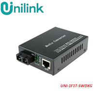 Bộ chuyển đổi quang điện 2 sợi 10/100/1000 Unilink (UNI-1F1TB-SWDXG) cao cấp