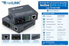 Bộ chuyển đổi quang điện Gigabit 10/100/1000M 2 sợi quang Converter NETLINK HTB-GS-03