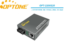 Bộ chuyển đổi quang điện 2 sợi quang OPTONE OPT-2200S20 10/100/1000