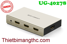 Bộ gộp HDMI 3 vào 1 màn hình Ugreen 40278 hỗ trợ 2K*4K cao cấp