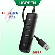 Bộ Hub chia USB 3.0 ra 4 cổng USB 3.0 Ugreen 10915 cao cấp (hỗ trợ nguồn Micro USB)