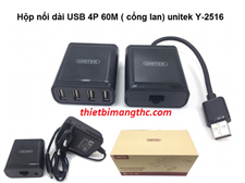 Bộ Nối dài USB to RJ45 sang 4 Cổng USB Unitek Y-2516