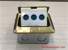 Bộ ổ cắm âm sàn Micro Jack canon SINOAMIGO SPU1B màu đồng cao cấp