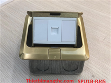 Bộ ổ cắm âm sàn SINOAMIGO SPU1B lắp (1 Mạng) màu vàng cao cấp