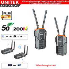 Bộ thu phát tín hiệu HDMI không dây 200M Unitek V176A, hỗ trợ FullHD 1080P@60Hz cao cấp