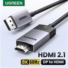 Cáp chuyển đổi Displayport v1.4 sang HDMI dài 1M hỗ trợ 8K@60Hz, 4K@120Hz Ugreen 80395 cao cấp