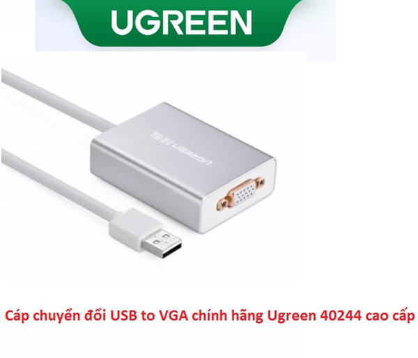 Cáp chuyển đổi USB to VGA chính hãng Ugreen UG-40244 Cao cấp