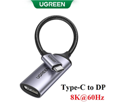 Cáp chuyển đổi USB Type-C ra DP hỗ trợ 8K@60Hz Ugreen 15575 bọc nhôm cao cấp