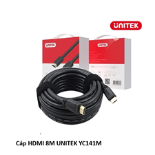 Cáp HDMI 1.4 dài 8M Unitek YC141M hỗ trợ 4K30hz cao cấp