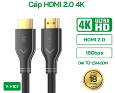 Cáp HDMI 2.0 dài 1,5m  VegGieg 2K*4K 60HZ - V-H107 cao cấp