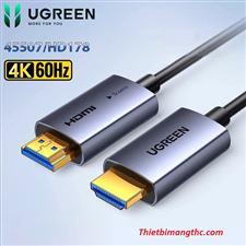 Cáp HDMI 2.0 sợi quang AOC dài  30M Ugreen 45507 HD178 hỗ trợ 4K@60Hz cao cấp