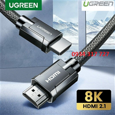 Cáp HDMI 2.1 dài 1M Ugreen độ phân giải 8K/60Hz Cao Cấp 70319