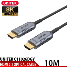 Cáp HDMI 2.1 sợi quang 10M Unitek C11028DGY 8K cao cấp