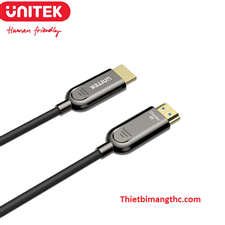 Cáp HDMI 2.1 sợi quang dài 50M độ phân giải 8K@60Hz Unitek C11085GY01-50M cao cấp