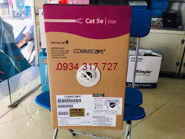 Cáp mạng Commscope Cat5, UTP, 4 đôi, 8 đồng