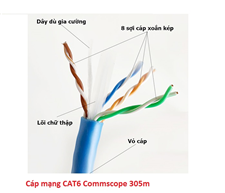 Dây, Cáp mạng Commscope CAT6 1427254-6 (305m/cuộn)