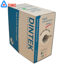 Cáp Mạng Dintek CAT.6 FTP bọc bạc chống nhiễu (Thùng 305m)