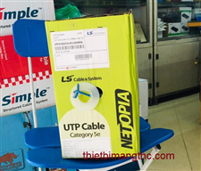 Cáp mạng LS Cat5 UTP-E-C5G-E1VL-M 0.5X4P/BL