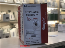 Cáp mạng LS Cat5e UTP 24 AWG, CMX, (UTP-E-C5G-E1VN-X 0.5X004P/GY) cao cấp