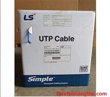 Cáp mạng LS U/UTP CAT6, 24AWG, 4 đôi, vỏ PVC, CMX, màu xanh UTP-G-C6G-E1VN-X 0.5X004P/BL cao cấp