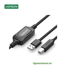 Cáp máy in USB 2.0 dài 10M có IC khuếch đại UGREEN 10374 cao cấp