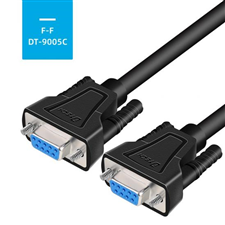 Cáp nối tiếp RS232 DB9 sang DB9 cái màu đen DT-9005C (FF) chiều dài 1.5m